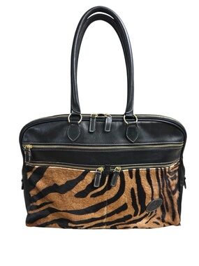 Terrida Venezia Tangaroa Italian Leather Zebra Calf Hair Tote Bag